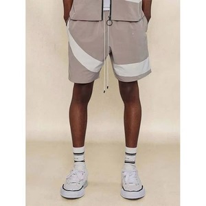 Conjunto de Chaqueta corta cortavientos personalizada de dos piezas, ropa de calle de nailon y poliéster con cremallera, chándal para hombre, conjunto corto cortavientos - Product Image 3