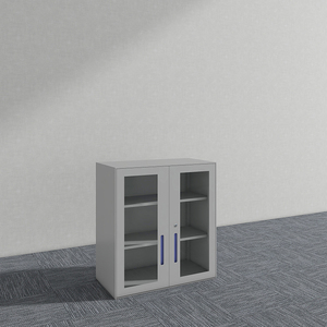 Nội thất văn phòng nhà cung cấp ngắn 2 kính cửa trượt thép Tủ hồ sơ kim loại lưu trữ tủ tủ - Product Image 2