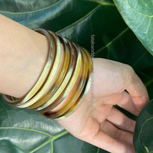 Véritable Corne Bracelet Naturel Corne De Buffle Bracelets Corne Bijoux Bracelet Ox Bracelets pour Femmes Mode De Falak World Export - Product Image 4