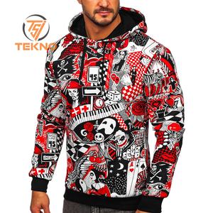 Sudaderas con capucha de sublimación Sudadera con capucha de poliéster Ropa de invierno de lana Jersey Sudadera con capucha impresa personalizada para hombres Sudaderas con capucha de peso pesado - Product Image 5