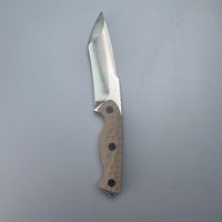 Couteau de chasse à lame droite haute dureté Titan avec étui Kydex pour la survie en camping