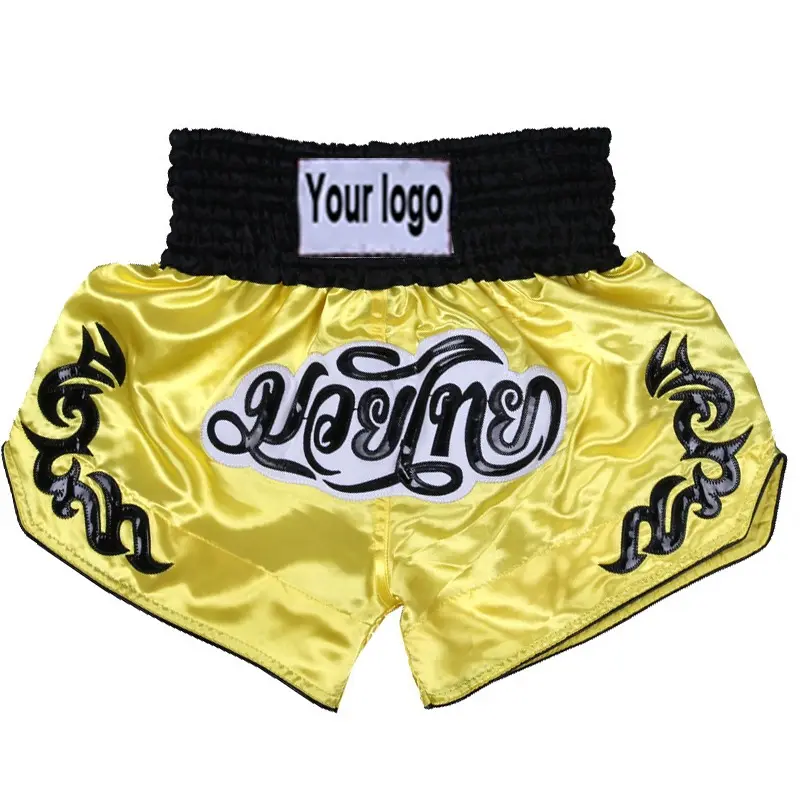 Personalize o seu Muay Thai lutando shorts MMA treinamento lutando artes marciais Taekwondo shorts