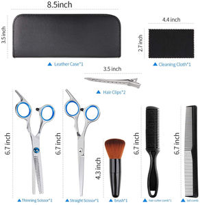 Ensemble de mini ciseaux d'approvisionnement d'usine ciseaux de coiffeur et de cils bon marché avec poignée en céramique et pointe pointue de lame en acier inoxydable - Product Image 6