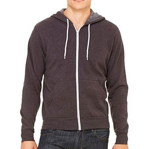 Sudadera con capucha con logotipo personalizado Color Doble capa Alta calidad Nuevo diseño Bella Canvas Athletic Capucha con cremallera completa Sudaderas con capucha - Product Image 2