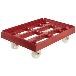Plateforme à roulettes pour transporter des boîtes ou des paniers, Charge maximale : 300 kg, 61 x 41 x 19 cm, Rolf, Rouge - Product Image 2