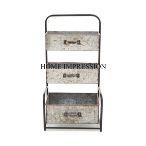 Dernier modèle de jardinière décorative d'intérieur en métal de grande taille pour la décoration de maison et de jardin d'hôtel en forme de rectangle - Product Image 4