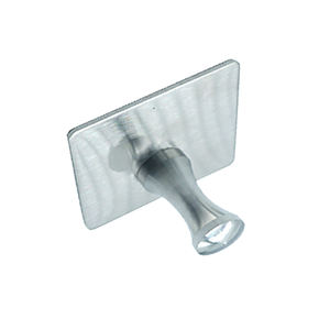 Gancho adhesivo plateado Placa cuadrada de alta resistencia Accesorio industrial Artículo para el hogar Montaje en <span class=keywords><strong>pared</strong></span> colgante Usos organizadores confiables - Product Image 4