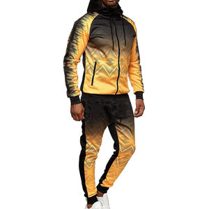 Chándal de sublimación digital para hombre, jersey de manga larga, dos bolsillos delanteros, chándales hechos de poliéster, precio barato - Product Image 2