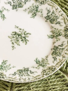 Napperons tissés floraux teints en vert produits écologiques fabriqués au Vietnam décoration de table en gros - Product Image 6