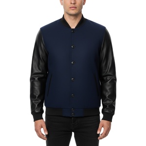 Wholesale Price Custom Made High Quality Baseball Jacket Team Wear Breathable Plus Size <b>Winter</b> Button Up Men Jacket Cheap Price - Product Image 4