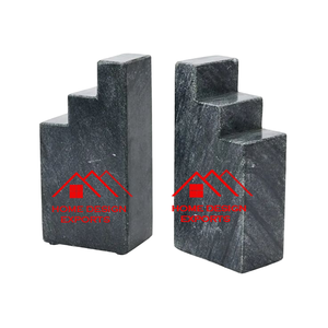 Sujetalibros Decorativos de Mármol Negro con Diseño Musical de Última Generación para Decoración de Mesa de Hogar y Oficina, Sujetalibros Personalizado con Acabado Natural - Product Image 6