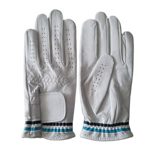 Guantes de golf profesionales para hombres diestros de colores personalizados de alta calidad con cuero genuino con logotipo personalizado - Product Image 1