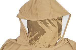 <b>Long</b> <b>Sleeve</b> Sun Protection Lightweight Outdoor Hiking Hooded Fishing <b>Shirts</b> OEM Custom Design Polyester UPF50 Fishing <b>Hoodies</b> - Product Image 3