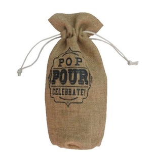 2025 Customizable Drawstring Wine Bottle Gift <b>Bag</b> Jute <b>Material</b> Eco-Friendly Shopping <b>Bags</b> for Wine Packaging Wholesale - Product Image 5