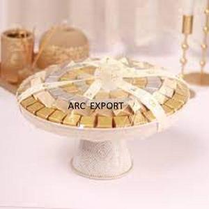 Bandeja de chocolate decorativa de mesa con estilo simple y cuenco hecho de material de vidrio transparente Bandeja de chocolate para uso en fiestas de cumpleaños - Product Image 6