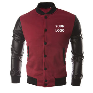 Chaquetas Varsity Personalizadas con Logotipo, Chaquetas Varsity Lisas para Hombre, Tallas Grandes, Chaqueta de Invierno al por Mayor con Botones - Product Image 3