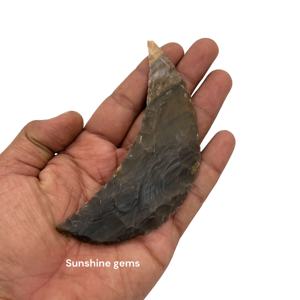 Forma De Luna Ágata India Punta de flecha Valla natural Ágata Piedra preciosa Punta de flecha Fabricantes Proveedores - Product Image 4