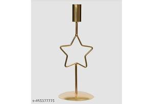 Bougeoir en métal à bras multiples de finition antique, centre de table de Noël et de Pâques de style vintage pour la décoration intérieure et le style de mariage - Product Image 2