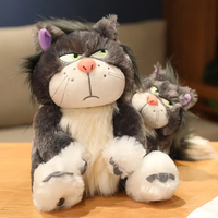 Peluche chat Lucifer la plus vendue, jouet Kawaii, coussin, pendentif, animal en peluche doux en coton PP, cadeau, vente en gros, fourniture OEM ODM