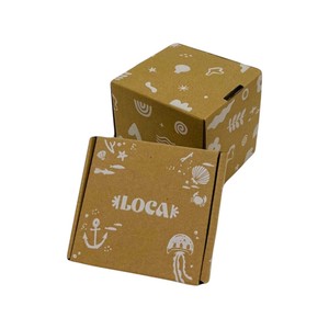 Caja de papel corrugado reciclable de lujo con etiquetas personalizadas para embalaje personalizado Cartón ranurado para regalo y envío - Product Image 2