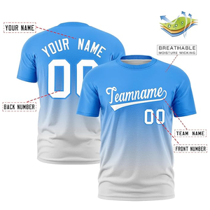 Equipo de fútbol de color degradado Camisetas de fútbol Conjuntos de uniformes de fútbol de secado rápido Ropa de fútbol de sublimación completa - Product Image 3