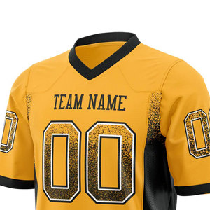 Maillot de football américain pour homme avec impression par sublimation, nouveau design, séchage rapide, évacuation de l'humidité, entièrement personnalisable pour les matchs et les entraînements - Product Image 6