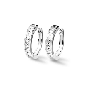 Fine Earrings 925 Sterling Silver VVS Moissanite Diamond <b>Hoop</b> Earrings for Women <b>Gold</b> Plated Fine Jewelry for Gift Occasions - Product Image 6
