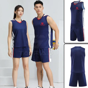 Ensembles de maillots de volley-ball imprimés respirants à séchage rapide 100% polyester personnalisables de haute qualité, best-sellers pour hommes - Product Image 4