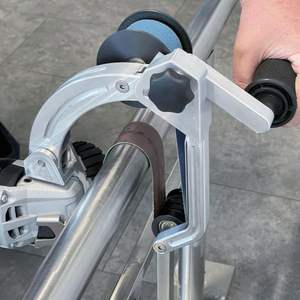 Máquina Neumática de Lijado de Tubos Redondos de 6 Velocidades para Acabado de Barandillas y Tubos Metálicos - Product Image 1