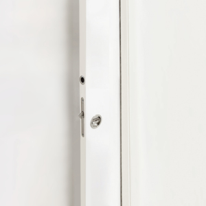 Kit chiavistello rotondo in acciaio Emuca per porte scorrevoli finitura nichel satinato - Product Image 3
