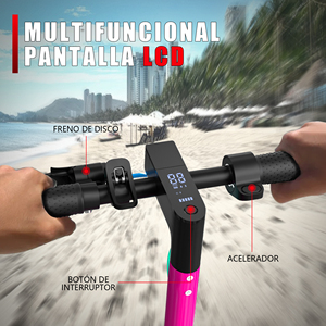 Scooter elettrico con Asiento Restsuko 35 km/h Plegable 7.8 A.H colore Rojo - Product Image 4