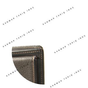 Crazy Horse cuero genuino hombres moda cinturón RFID bloqueo latón sólido calidad billetera con hebillas - Product Image 6