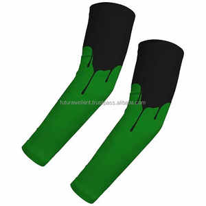 Top des tendances Impression personnalisée Manchons de bras de football et de basket-ball Couvre-coude antidérapant à séchage rapide avec logo personnalisé - Product Image 3