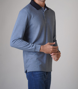 เสื้อโปโลสำหรับผู้ชายและผู้หญิงเสื้อฟิตเนสแบบลำลองสีพื้น240 GSM พิมพ์ลายปักดีไซน์ว่างเปล่าโลโก้ตามสั่ง - Product Image 6