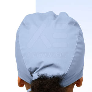 Chapeau de travail unisexe en coton 100% de haute qualité pour uniforme hospitalier avec détection d'aiguille, couleur et logo personnalisables, fabriqué au Pakistan - Product Image 6