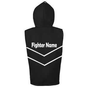 Conjunto de Chaqueta con Capucha y Pantalones Cortos de Satén 2025, Nuevo Color Sólido, Sin Mangas, Transpirable, Unisex para Adultos, Ropa de Entrenamiento de Boxeo Versátil - Product Image 3