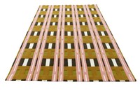 100% New Zealand Wool Hand Tufted Modern Embroidered Loop Pile Non-Slip Stain Resistant Washable Pink/Orange Customized Sizes