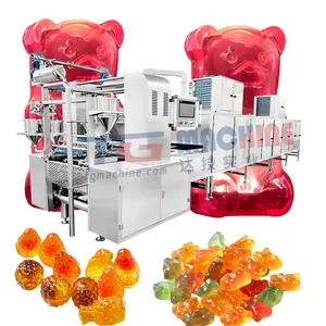 2024 Hot Sale Maximum efficiency vitamin gummy candy line supplement gummy bear forming machine