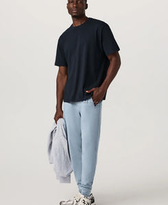 กางเกงวอร์มแนวสตรีทสำหรับผู้ชาย, กางเกงวิ่งน้ำหนักเบาแบบลำลองมีเชือกผูกปานกลางมีกระเป๋าด้านหลังสำหรับออกกำลังกายกลางแจ้ง - Product Image 4