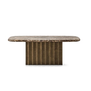 Mesa auxiliar con acabado de latón de diseño elegante de alta venta, mesa de centro, muebles decorativos con acento, tamaño personalizado, Color de forma - Product Image 1