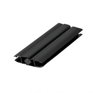 Joints magnétiques et joints anti-goutte verticaux noir mat pour parois de douche de 6 mm, accessoires de bain et toilettes - Product Image 2