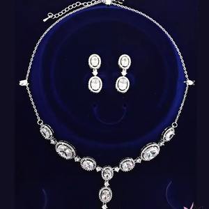 Moissanite สร้อยคอเงินสเตอร์ลิงเครื่องประดับเจ้าสาวงานแต่งงานสร้อยคอสําหรับสร้อยคอที่กําหนดเองสําหรับผู้หญิง - Product Image 2