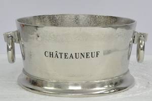 Support décoratif pour 4 bouteilles de champagne Refroidisseur de vin en aluminium coulé fait à la main Refroidisseur de vin à champagne en métal Grand seau à glace et baignoire - Product Image 4