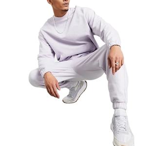 2025 chándales deportivos informales de alta calidad para hombres, forro polar de gran tamaño con hombros descubiertos con logotipo impreso de talla grande, servicio OEM - Product Image 3