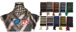 Bufanda de algodón unisex palestina de tendencia ancha Keffiyeh Arafat Hatta con borlas bufandas de estilo árabe Shemagh hechas en la India - Product Image 3
