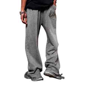 Pantalones vaqueros holgados 2024 para hombre, pantalones vaqueros rectos de pierna ancha, pantalones holgados de Hip Hop, ropa de calle, servicio personalizado OEM - Product Image 5