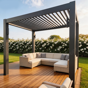 Arche de mariage en aluminium avec draperies, arrangements floraux en soie, rideaux de fond pour cérémonie romantique en extérieur, fête, événement, <span class=keywords><strong>pavillon</strong></span> - Product Image 1