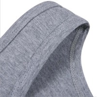 Chaleco Deportivo Formal Personalizado 100% Algodón, Anti-Pilling, Ecológico, Transpirable, OEM, Corte Ajustado, Camiseta Interior con Bordado 3D
