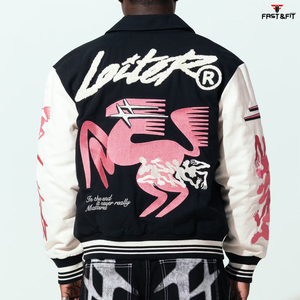 Personalizado 2025 nueva llegada personalizable Letterman chaqueta Vintage béisbol personalizado Varsity College chaqueta de béisbol para los hombres - Product Image 3