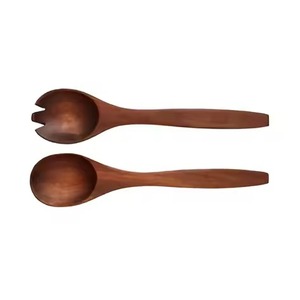 Juego de servidor de ensalada de madera de la mejor calidad para mesa de cocina, juegos de cuchara y tenedor para comer alimentos - Product Image 2